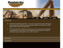 Tablet Screenshot of phosphatemisr.com